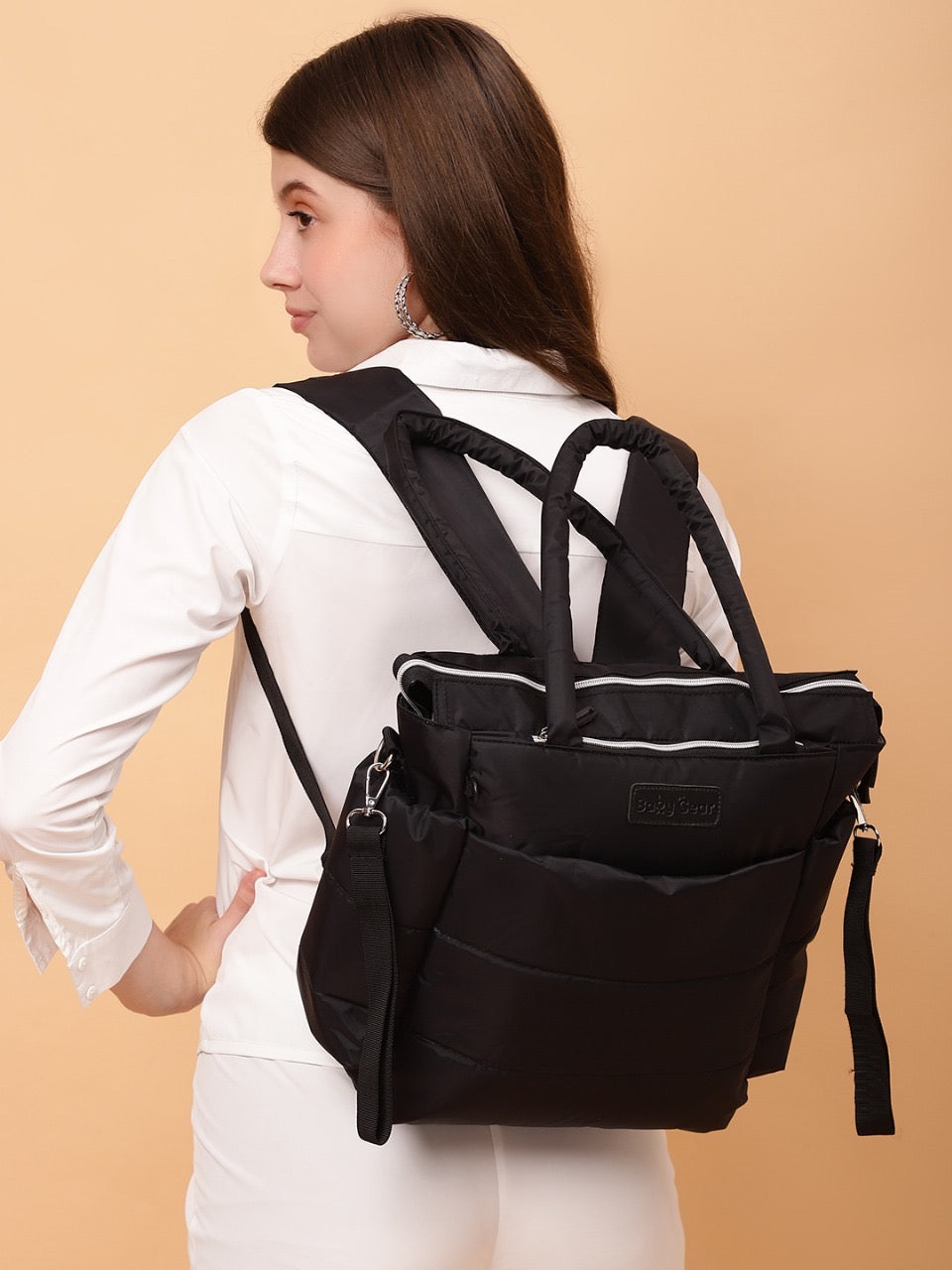 Backpack Style Diaper Bag Black