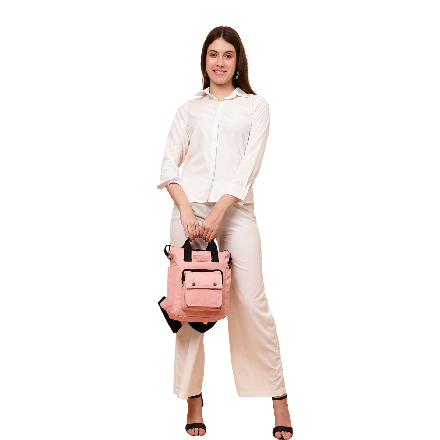Multifunctional Diaper Bag - Peach