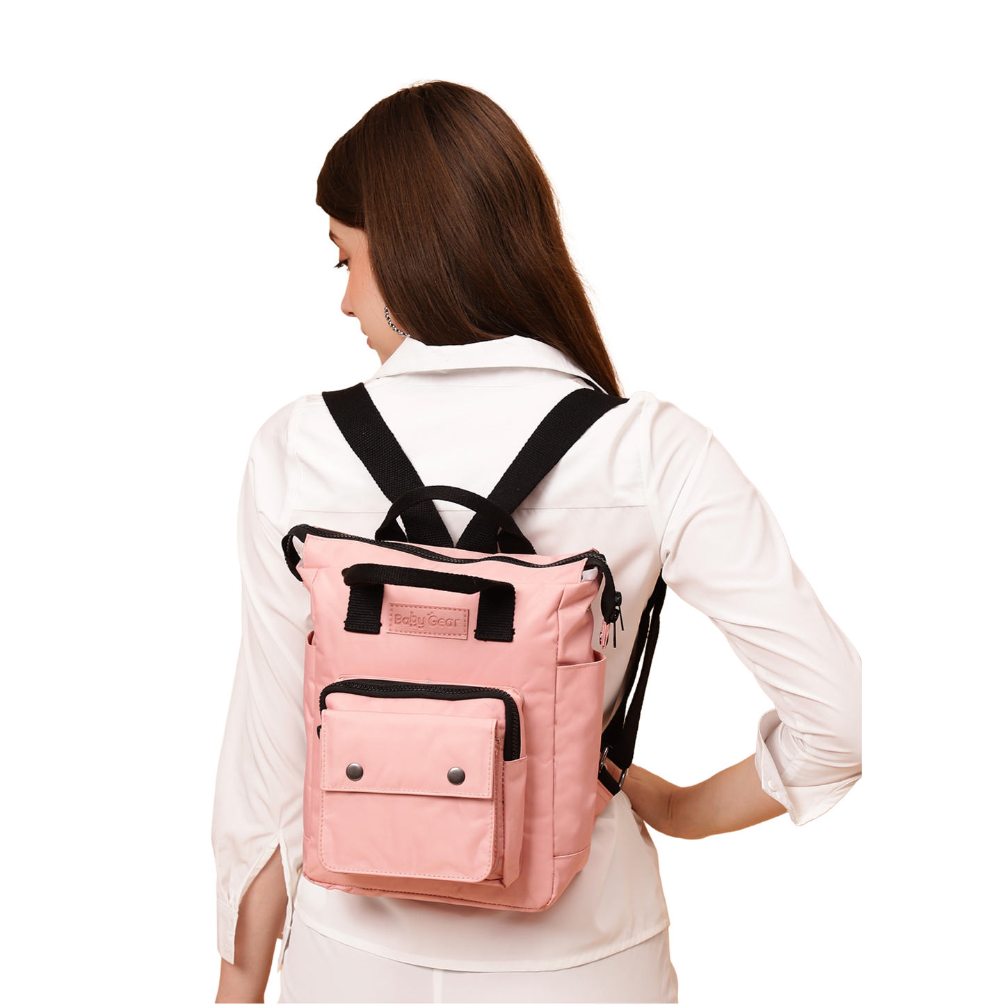 Multifunctional Diaper Bag - Peach