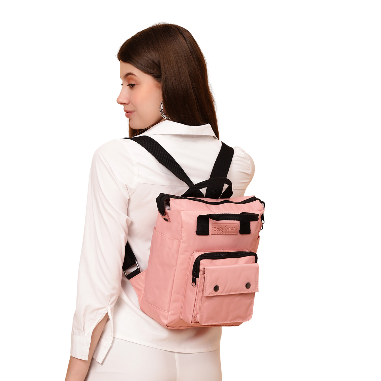 Multifunctional Diaper Bag - Peach